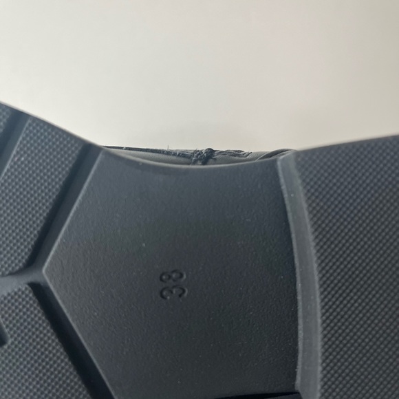 Marco Tozzi combat boots chains buckle studs size 38 black NWOB - Picture 7 of 8